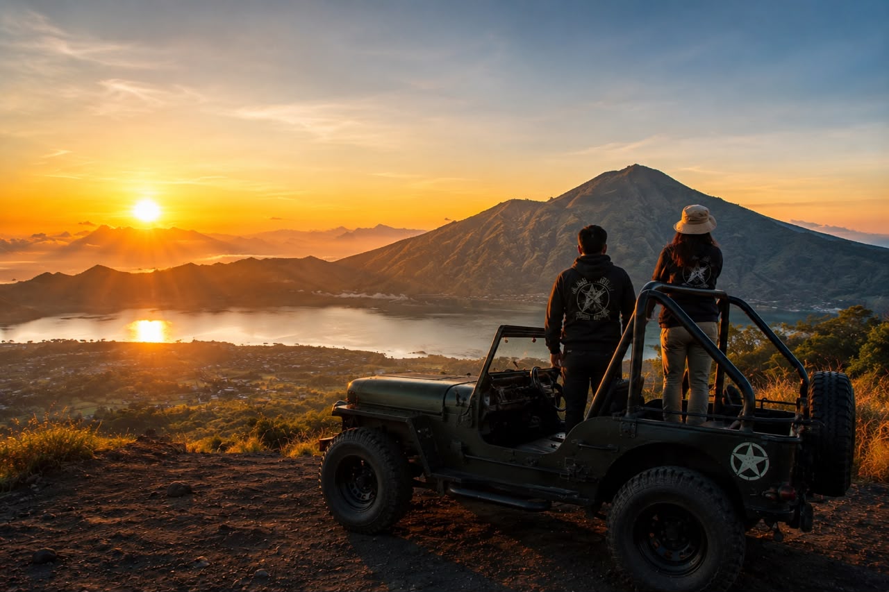Batur Jeep Sunrise & Ubud Highlights