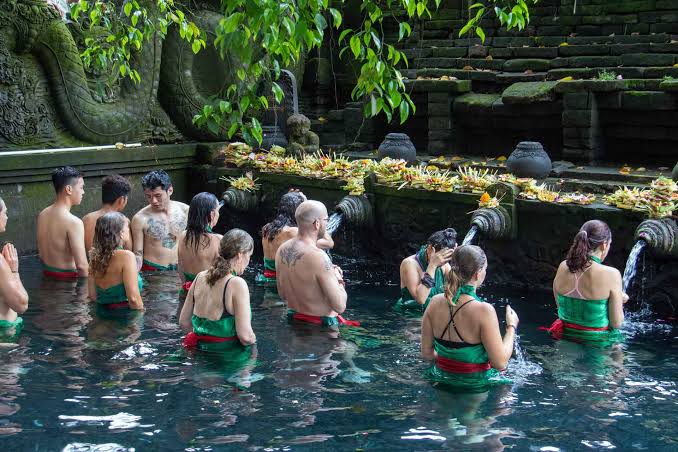 Traditional Melukat Purification Ceremony